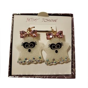 Betsey Johnson Ghost Girl Earrings